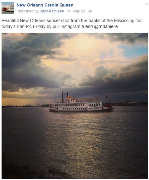 creole queen sunset