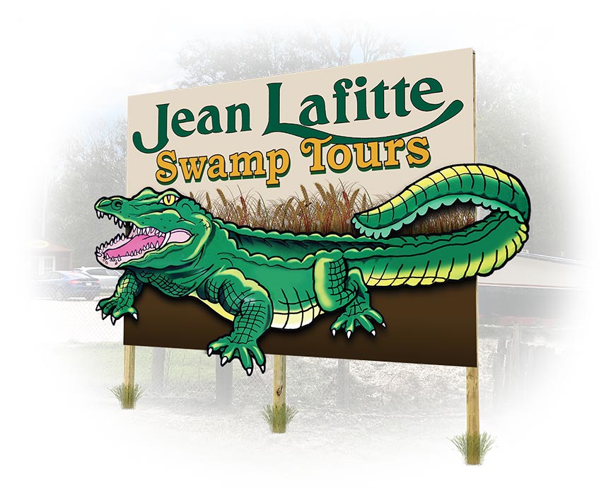 Jean Lafitte Swamp Tours Signage